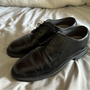 Black shoes, shined